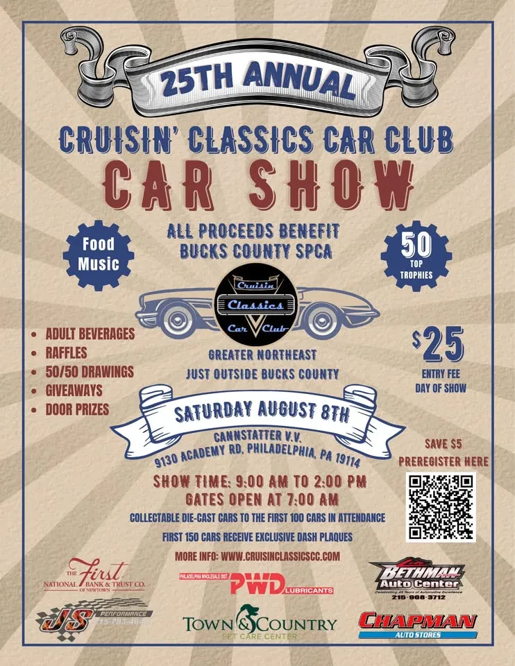 25th Annual Cruisin’ Classics Car Show