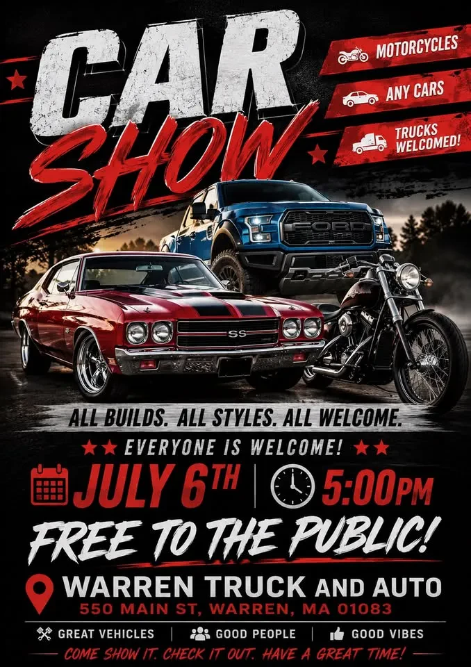 Warren truck and auto car show