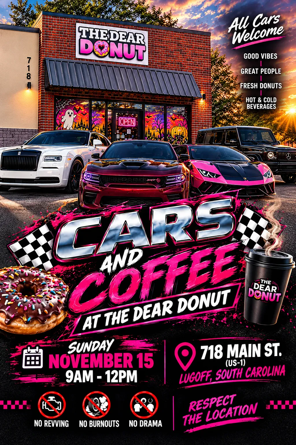 Cars and Coffee at The Dear Donut