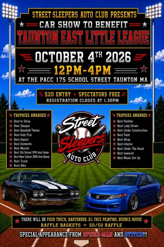 Car Show To Benefit Taunton East Little League!