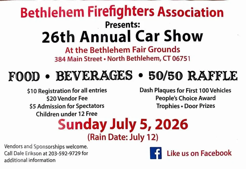 26th Annual Bethlehem Firefighters Association’s Annual Car Show