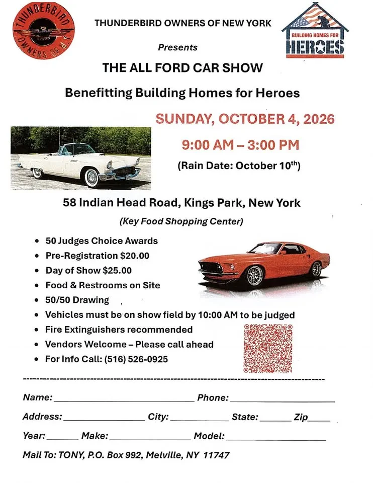 All Ford Car Show Benefiting Building Homes for Heroes