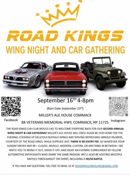 Road Kings Wing Night and Car Gathering