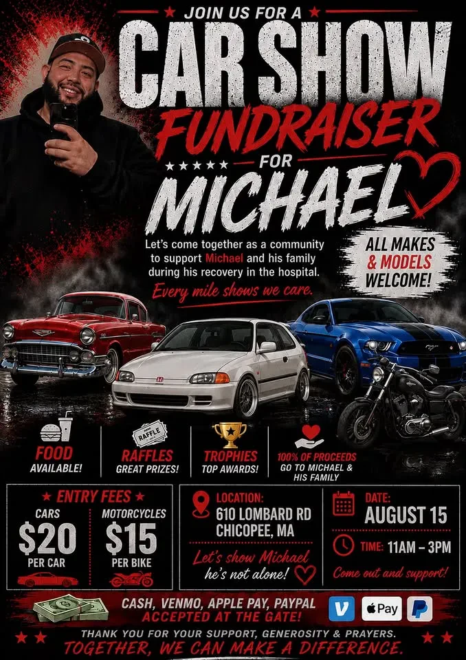 Car show fundraiser for Michael