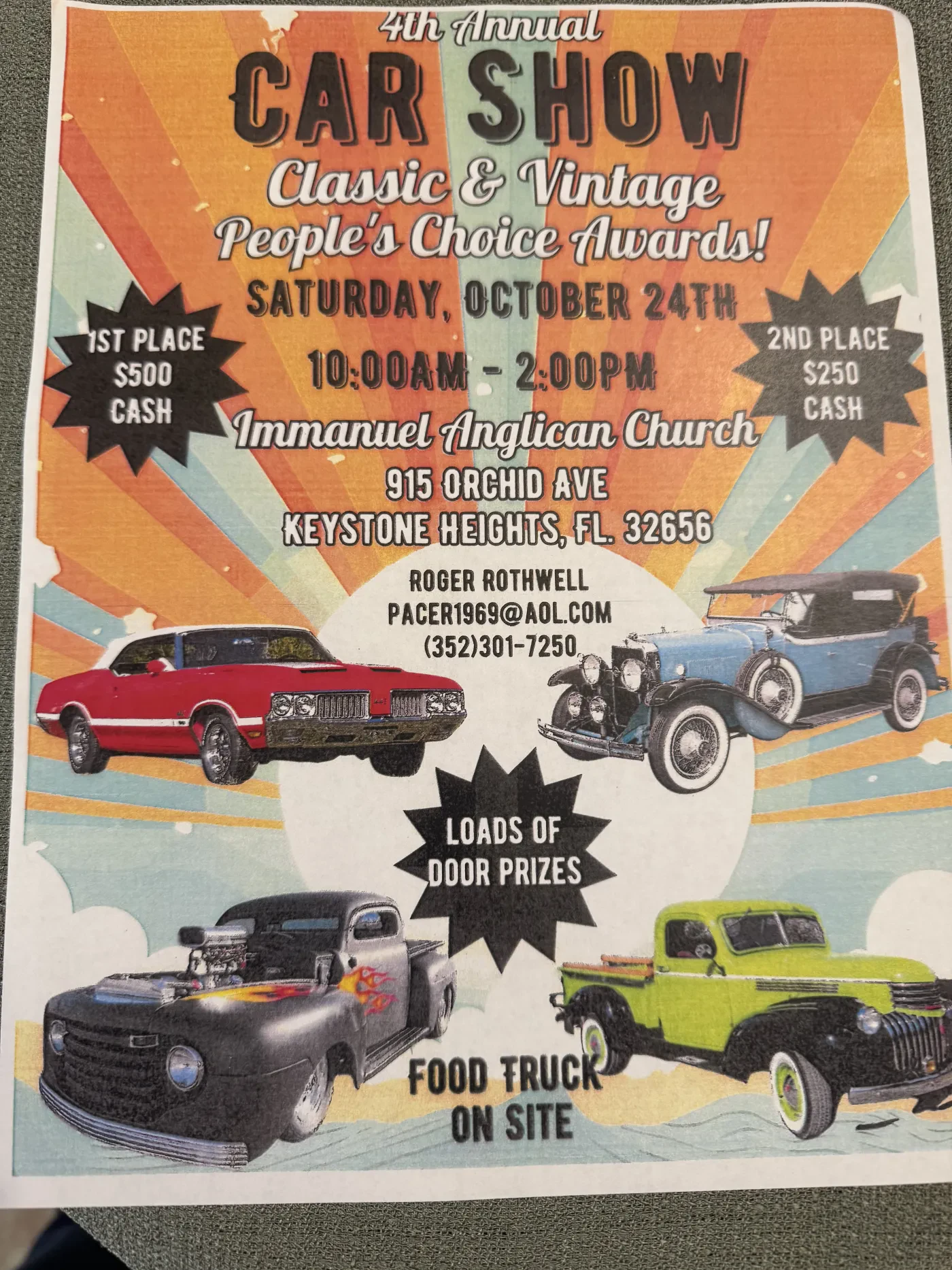 4th Annual Immanuel Anglican Car Show
