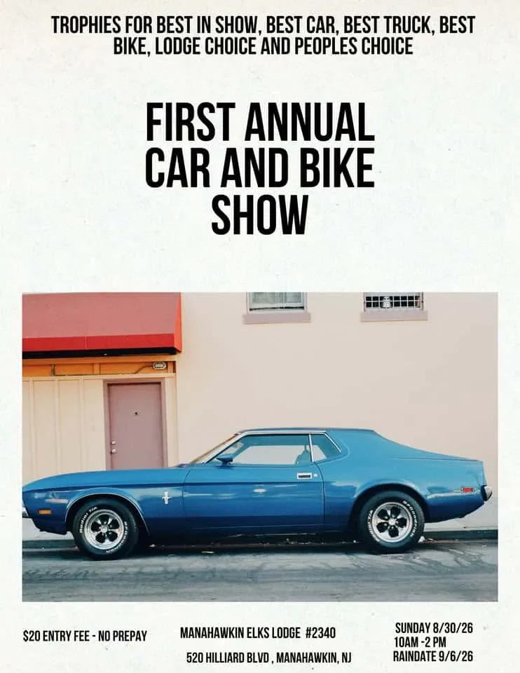 1st Annual Car and Bike Show @ Manahawkin Elks Lodge