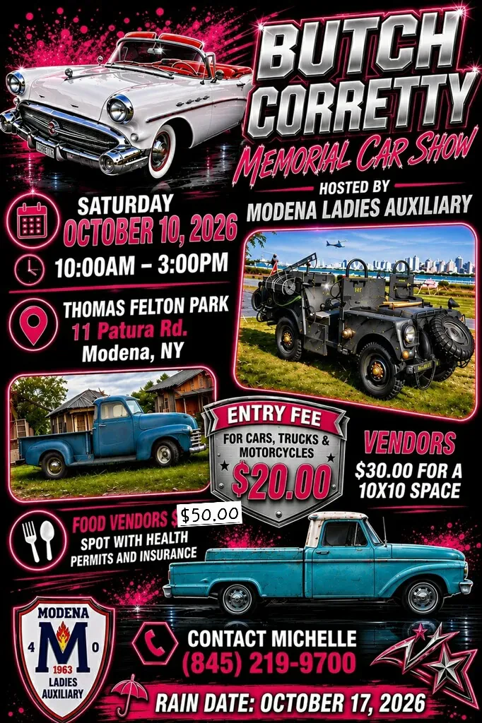 Butch Corretty Memorial Car Show