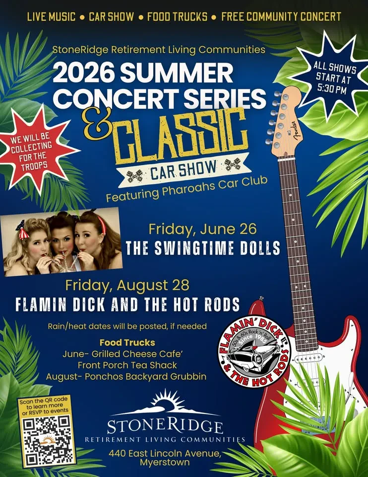 2026 Summer Concerts & Classic Car Show featuring the Pharoahs Car Club