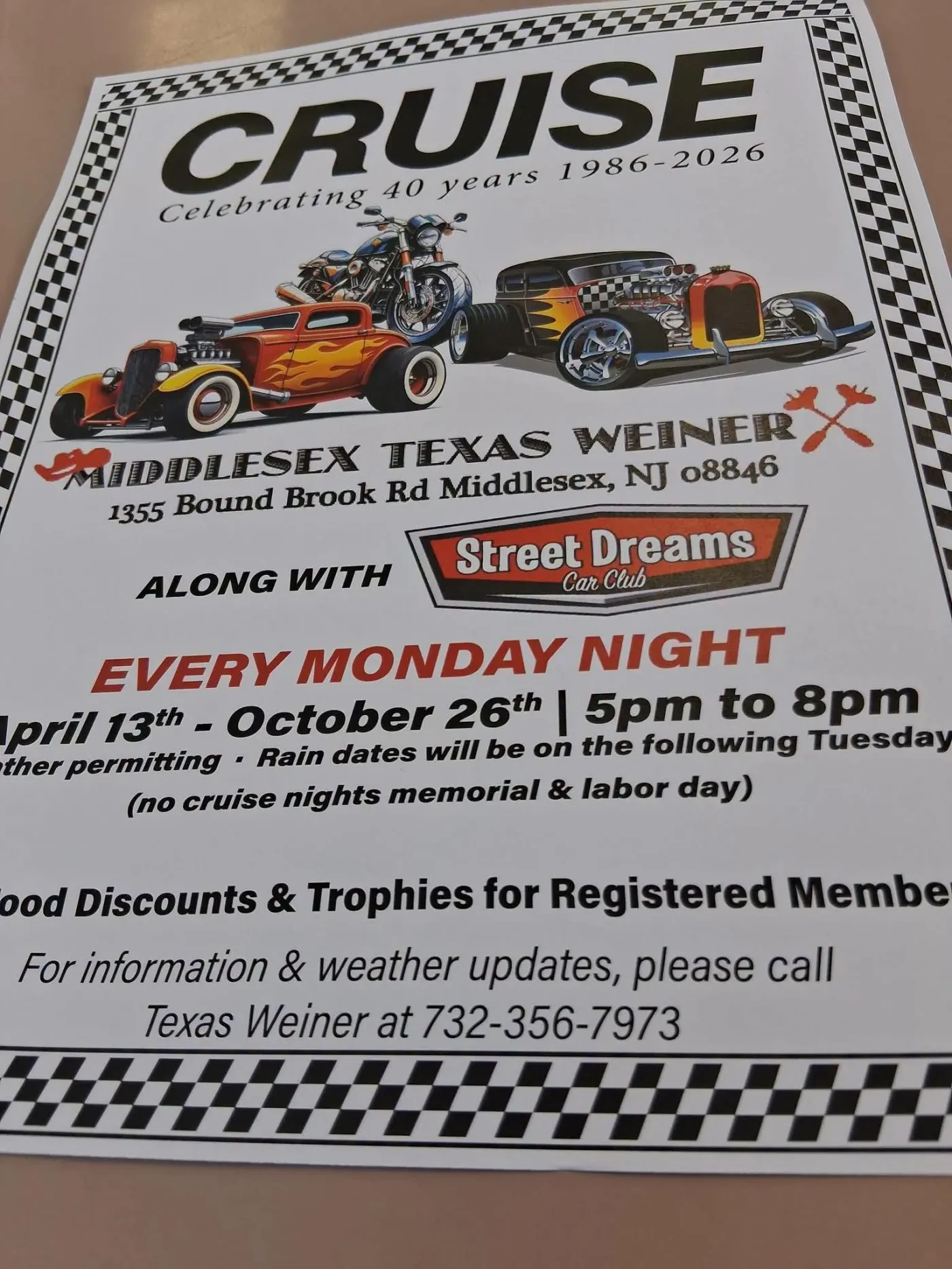 Cruise Night at Middlesex Texas Weiner (40th Anniversary)