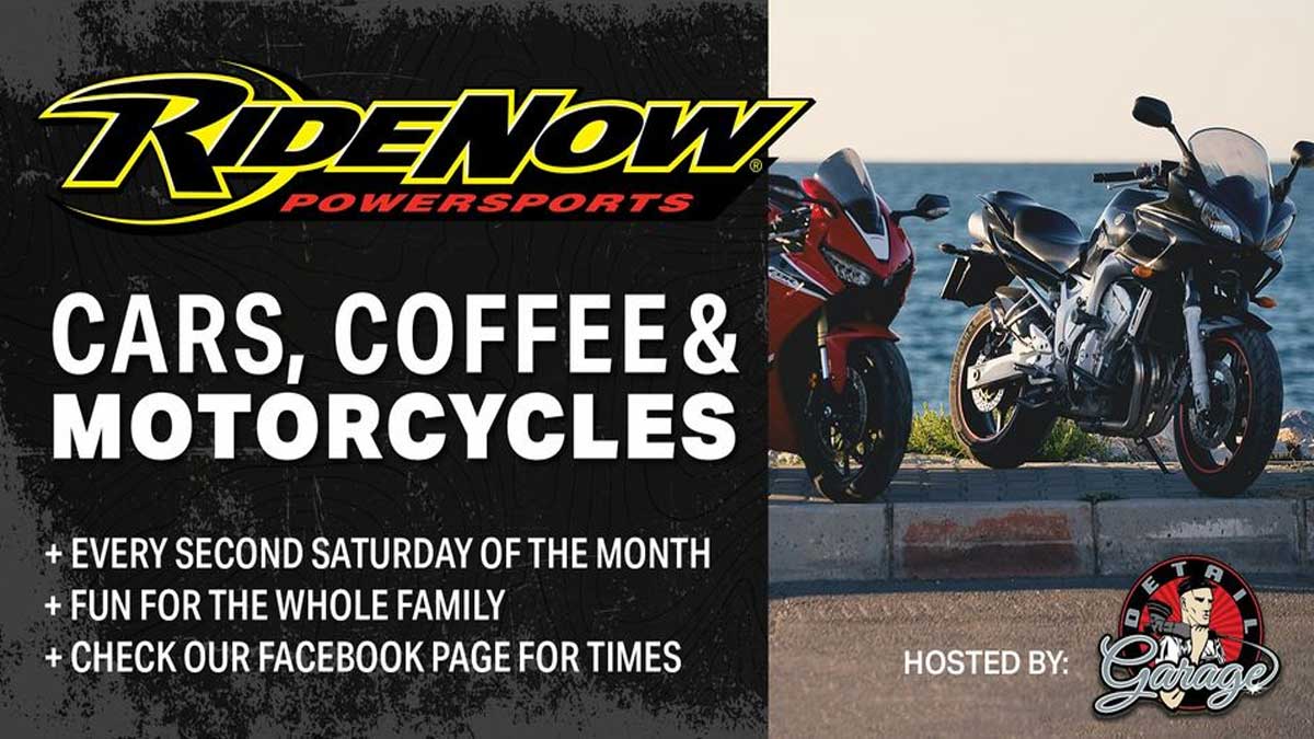 Cars, Coffee, & Motorcycles RideNow Powersports Concord Cars and