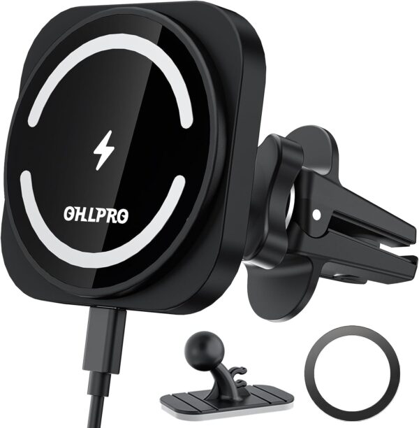ohlpro magsafe car mount charger iphone wireless car charger