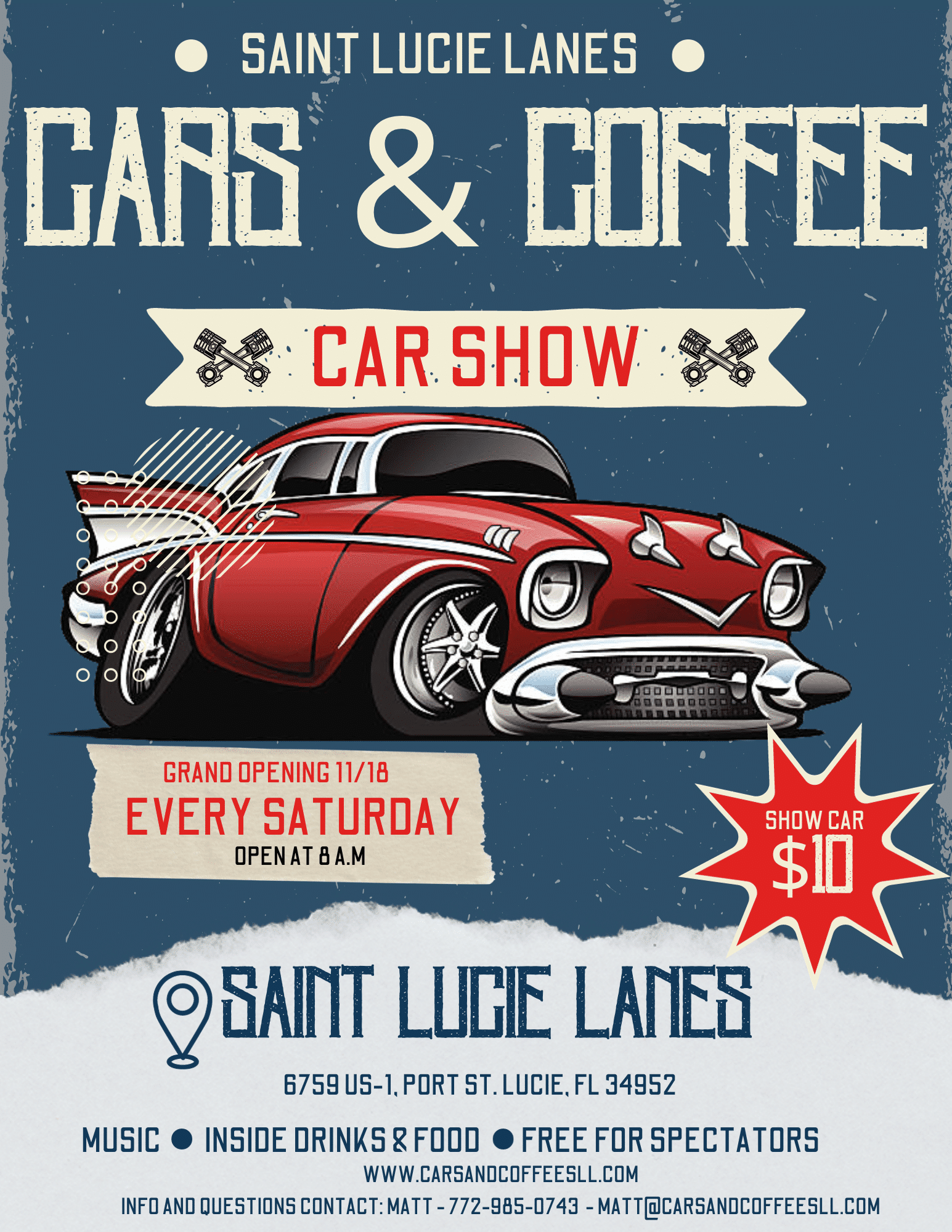 Saint Lucie Lanes Cars & Coffee Cars and Coffee Events