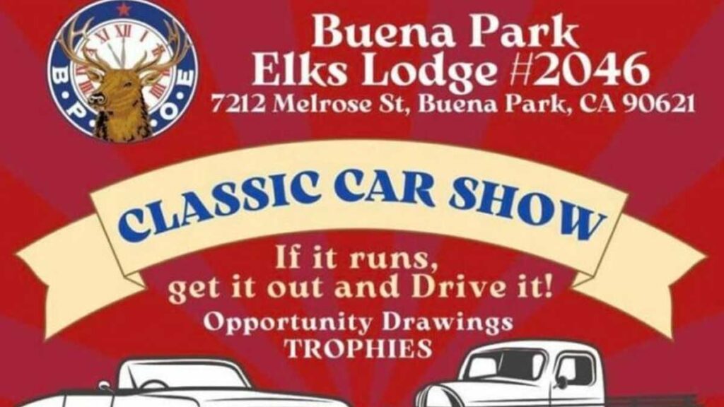 Buena Park Elks Lodge Car Show Cars and Coffee Events