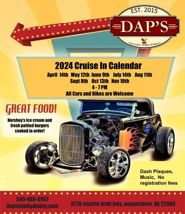 April 2024 Cruise In Cars and Coffee Events