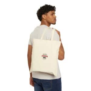 Cars And Coffee Events Cotton Canvas Tote Bag w/Logo